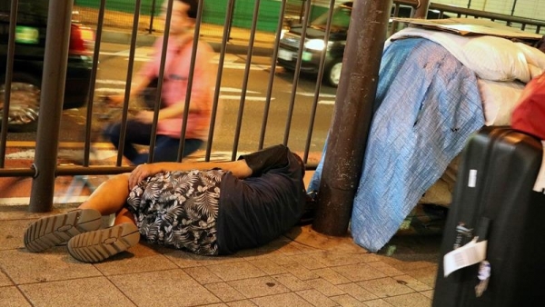 Sin techo en las calles de Japón Sin techo en las calles de Japón