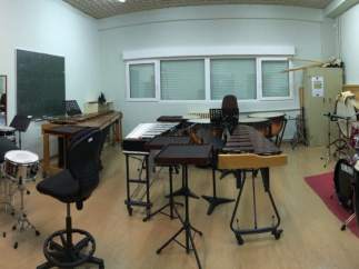 Aula de música, imagen de archivo