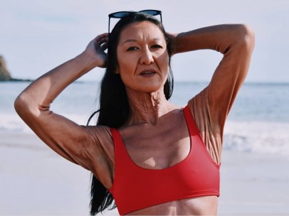 Sara Geurts en una sesión de fotos publicada en su Instagram