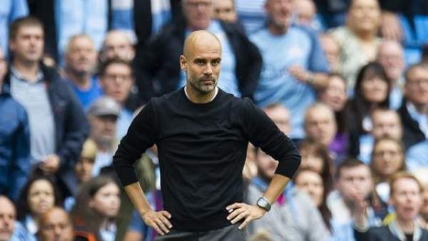Pep Guardiola, entrenador del Manchester City. Pep Guardiola, entrenador del Manchester City.