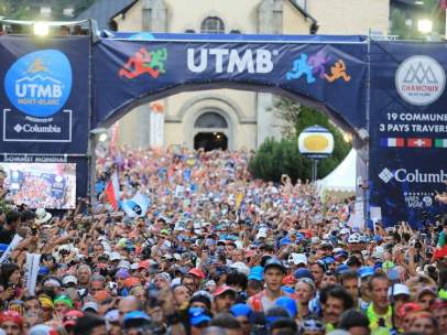 La salida de la edición 2017 de la UTMB