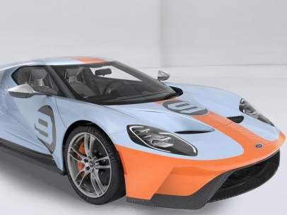 Ford lanza una edición limitada del GT con los colores azul y naranja Heritage.