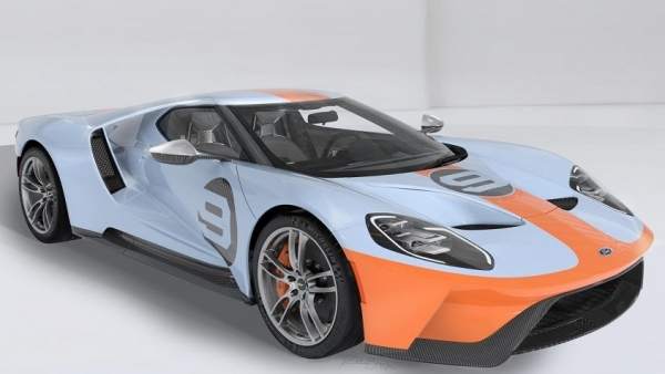 Ford lanza una edición limitada del GT con los colores azul y naranja Heritage. Ford lanza una edición limitada del GT con los colores azul y naranja Heritage.