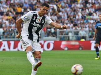 Cristiano Ronaldo, con la camiseta de la Juventus.