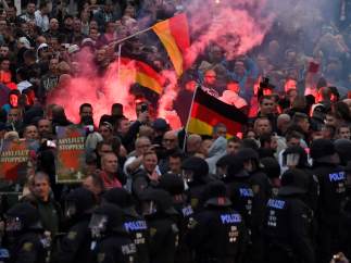 La 'caza neonazi al extranjero' que se ha dado en Chemnitz (Alemania).