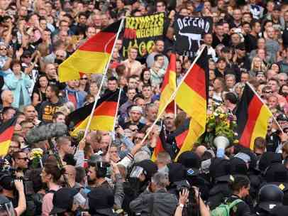La 'caza neonazi al extranjero' que se ha dado en Chemnitz (Alemania).