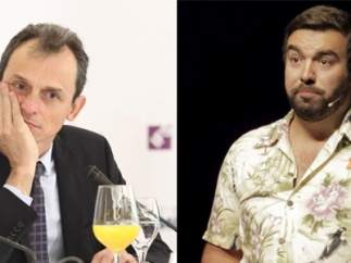 Pedro Duque y el humorista Rober Bodegas