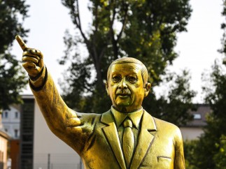 Estatua de Erdogan.