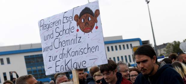 Manifestación de la ultradereche neonazi alemana en Chemnitz