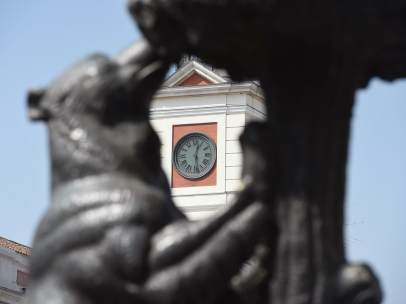 El reloj de la Puerta del Sol.
