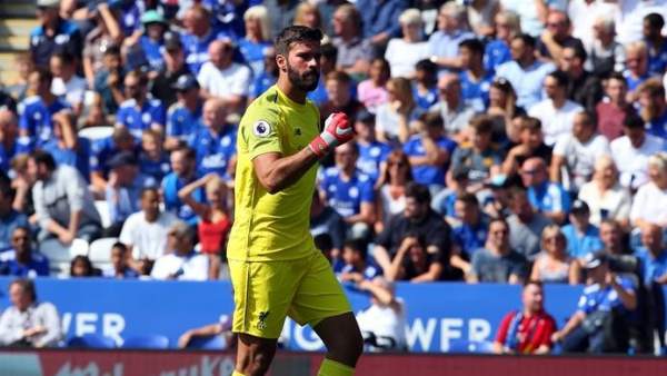 Alisson Becker, con la camiseta del Liverpool. Alisson Becker, con la camiseta del Liverpool.