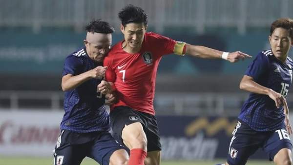 Son Heung-Min, en la final de los Juegos Asiáticos 2018. Son Heung-Min, en la final de los Juegos Asiáticos 2018.