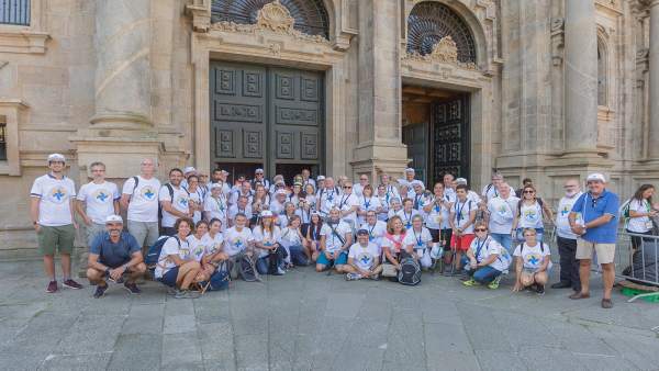 Llegada de los Alfas en Camino a Santiago tras siete días de peregrinación. Llegada de los Alfas en Camino a Santiago tras siete días de peregrinación.