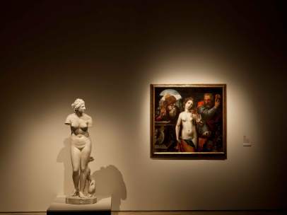 Dos de la obras de la exposición 'La invención del cuerpo'