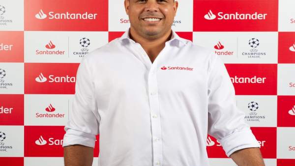 Ronaldo Nazario, nuevo embajador de Banco Santander para la Champions Ronaldo Nazario, nuevo embajador de Banco Santander para la Champions