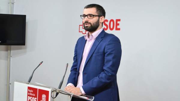 El vicesecretario general y portavoz del PSRM-PSOE, Francisco Lucas El vicesecretario general y portavoz del PSRM-PSOE, Francisco Lucas