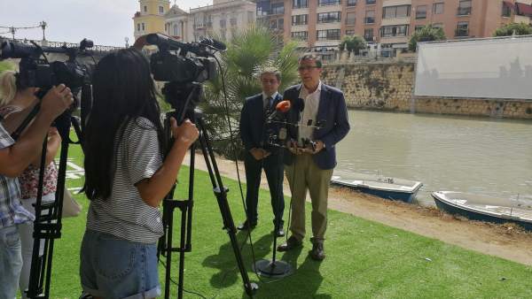 Ballesta y Pacheco presnetación río Segura Ballesta y Pacheco presnetación río Segura