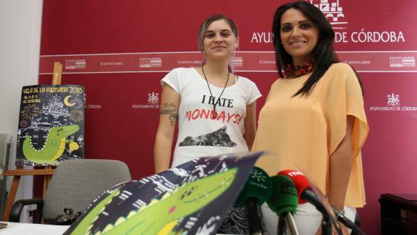 González (dcha.) y Chacón en la presentación de la Velá González (dcha.) y Chacón en la presentación de la Velá
