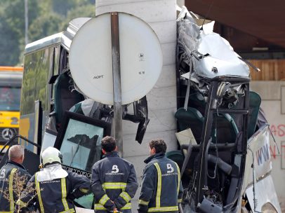 Observando el accidente