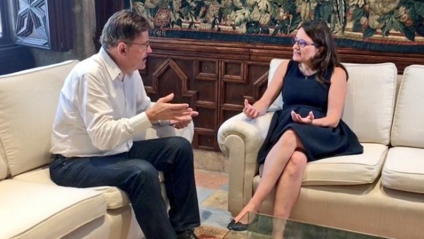 Puig, després del "desig" de 'sorpasso' d'Oltra: "El que vull és que el PSPV siga el primer partit de la Comunitat" Puig, després del "desig" de 'sorpasso' d'Oltra: "El que vull és que el PSPV siga el primer partit de la Comunitat"