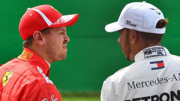 Sebastian Vettel y Lewis Hamilton Sebastian Vettel y Lewis Hamilton