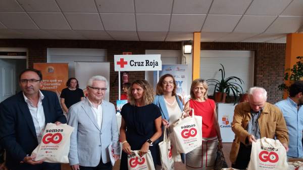 Polanco (I), García y Armisen en jornada de Garantía Juvenil Palencia 4-9-2018 Polanco (I), García y Armisen en jornada de Garantía Juvenil Palencia 4-9-2018