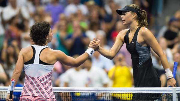 Carla Suarez se impone a Maria Sharapova en el US Open Carla Suarez se impone a Maria Sharapova en el US Open