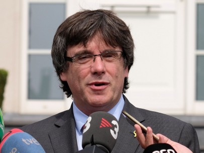 Carles Puigdemont atiende a la prensa en Waterloo (Bélgica).