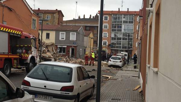 Imagen de la vivienda derruida tras la explosión. 5-9-2018 Imagen de la vivienda derruida tras la explosión. 5-9-2018