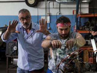 Javier Fesser en el rodaje de la película 'Campeones'