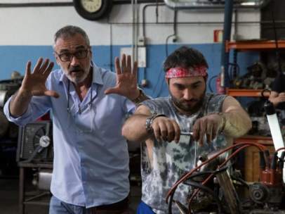Javier Fesser en el rodaje de la película 'Campeones'