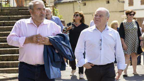 Miguel Gracia en su visita a Yebra de Basa. Miguel Gracia en su visita a Yebra de Basa.