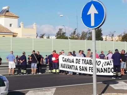 Protestas en Navantia