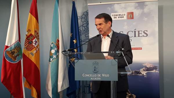 Abel Caballero en rueda de prensa Abel Caballero en rueda de prensa