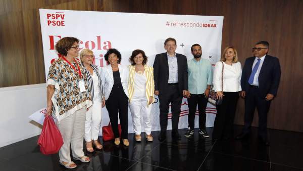 Calvo, Celaá, Puig y Barceló en l'Escola d'Estiu del PSPV-PSOE en Alicante Calvo, Celaá, Puig y Barceló en l'Escola d'Estiu del PSPV-PSOE en Alicante