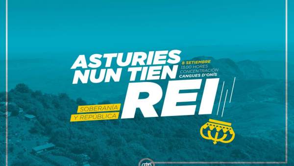 Cartel de la concentración antimonárquica en Cangas de Onís Cartel de la concentración antimonárquica en Cangas de Onís
