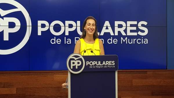 La portavoz del Partido Popular de la Región de Murcia, Nuria Fuentes La portavoz del Partido Popular de la Región de Murcia, Nuria Fuentes