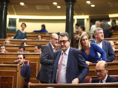 Aitor Esteban y los diputados del PNV