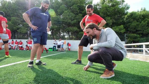 Híjar en la inauguración del campo de rugby del CDM David Cañada. Híjar en la inauguración del campo de rugby del CDM David Cañada.