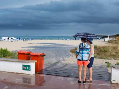 Lluvia en Menorca.