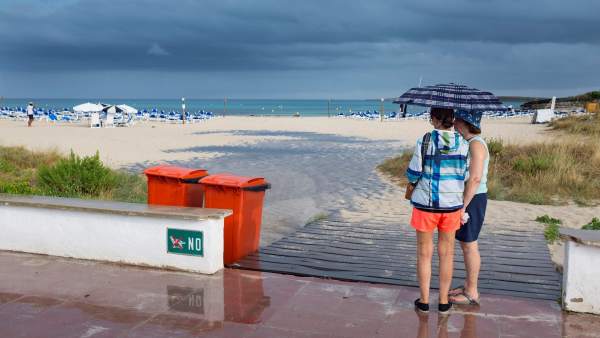 Lluvia en Menorca. Lluvia en Menorca.