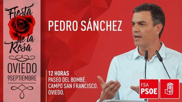 Pedro Sánchez participa en la Fiesta de la Rosa en Oviedo Pedro Sánchez participa en la Fiesta de la Rosa en Oviedo
