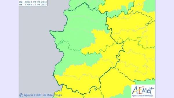 Avisos por tormentas en Extremadura Avisos por tormentas en Extremadura