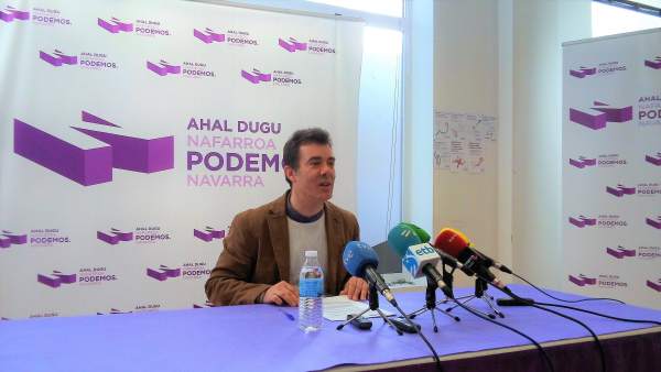 Eduardo Santos, secretario general de Podemos Navarra Eduardo Santos, secretario general de Podemos Navarra