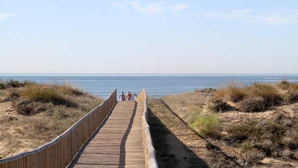 Turistas en Huelva. Turistas en Huelva.