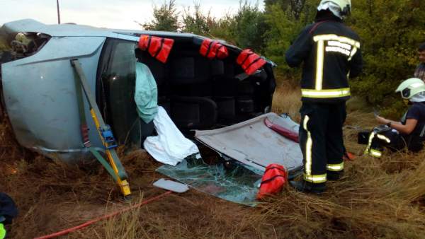 Accidente de tráfico en Cascante Accidente de tráfico en Cascante