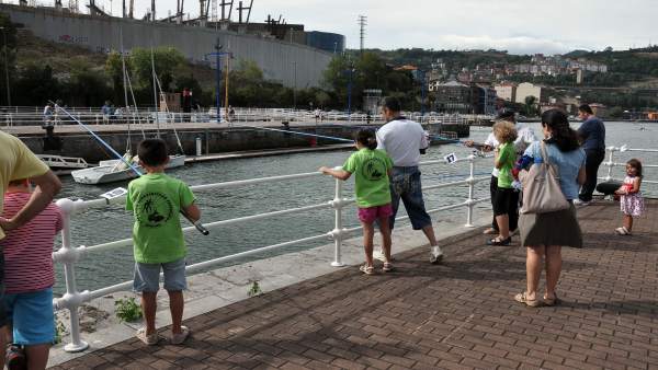 Escuela de pesca del Consorcio de Aguas Bilbao Bizkaia. Escuela de pesca del Consorcio de Aguas Bilbao Bizkaia.