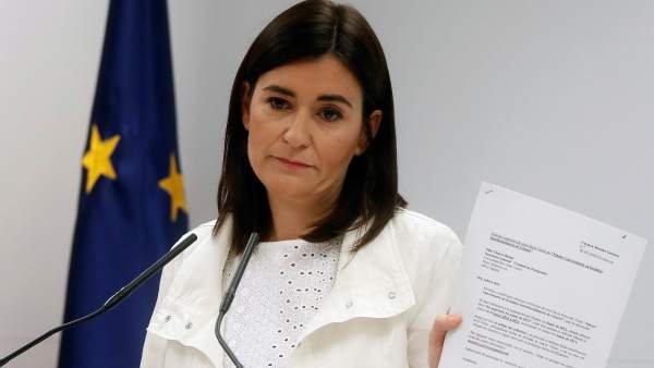 La ministra de Sanidad, Carmen Montón