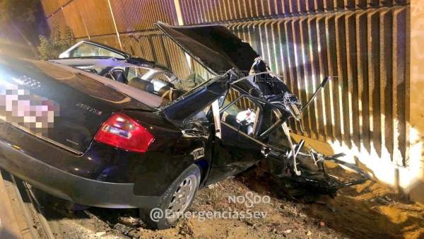 Estado en el que ha quedado el coche accidentado Estado en el que ha quedado el coche accidentado