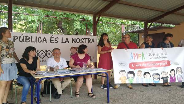 El presidente de Fampa-València en el CEIP Carles Salvador El presidente de Fampa-València en el CEIP Carles Salvador